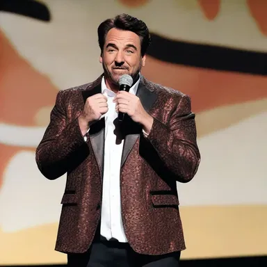 The comedian's ability to deliver a punchline with perfect timing and graveness made the audience burst into laughter.