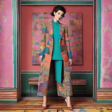 The designer used vibrant colors and bold patterns to convey a sense of confidence and individuality.