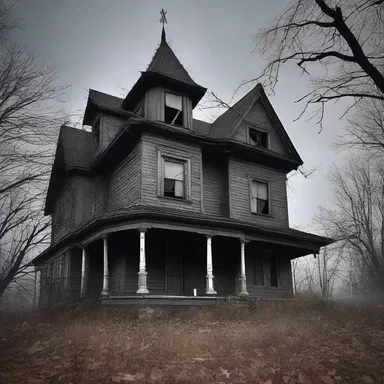 The eerie whispers emanating from the haunted house conveyed a sense of dread and foreboding to anyone who dared to enter.