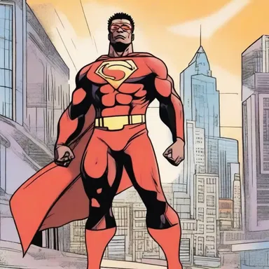 In the comic book, the superhero conveys a powerful message of hope and justice.
