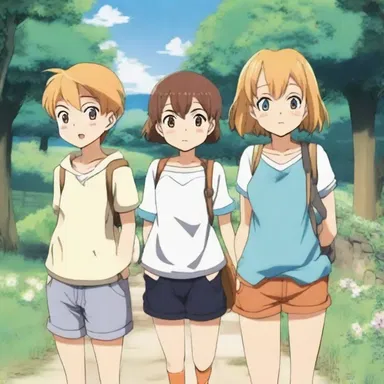 The main character in the anime series embarks on a journey to convey the importance of friendship and teamwork.