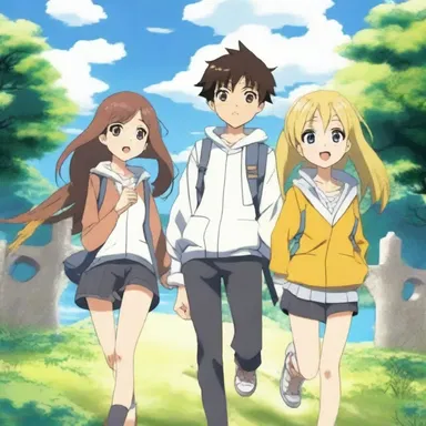The main character in the anime series embarks on a journey to convey the importance of friendship and teamwork.