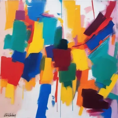 The vibrant colors and bold brushstrokes convey the artist's emotion and energy.