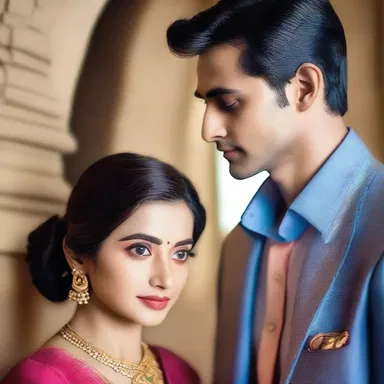 With a single glance, their eyes conveyed their love and devotion for each other.