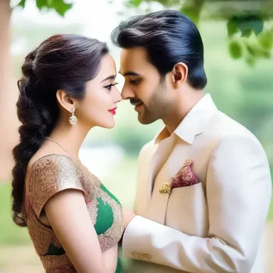 With a single glance, their eyes conveyed their love and devotion for each other.