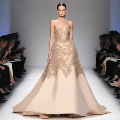 The designer will convey the ownership of the unique dress to the highest bidder at the fashion auction.