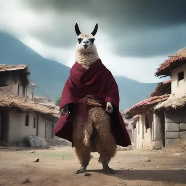 The villagers were terrified as a vengeful lama unleashed dark magic upon their once peaceful town.