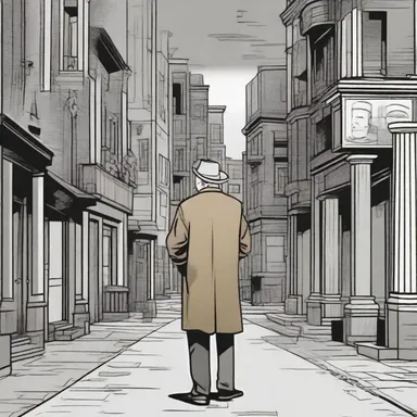 The artist used a greyish brown tone to convey the mood and atmosphere in the comic book.