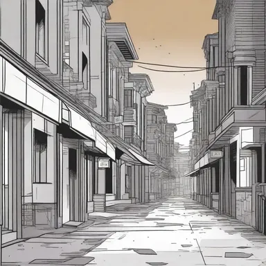 The artist used a greyish brown tone to convey the mood and atmosphere in the comic book.