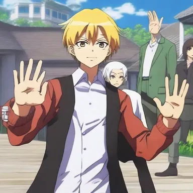 In the anime, the protagonist is often seen waving off the villain's threats as insignificant.