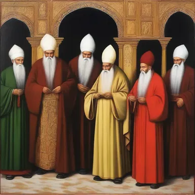 The painting depicted the religious leaders with a touch of sanctimony, their righteous expressions contrasting with their immoral actions.