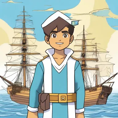 In the animated series, the young protagonist's dream is to become an ensign and protect the seas from pirate invasions.