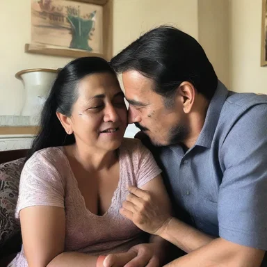 In a tender moment, the couple shared their fears and worries, even discussing uncommon conditions like mastoiditis, showing their deep love and trust for each other.