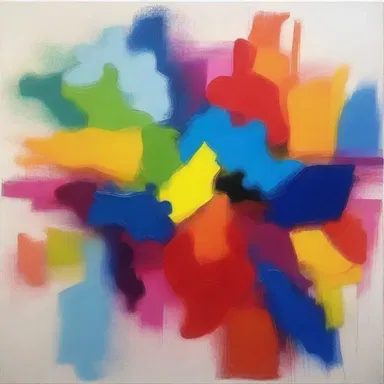 The painting showcased a beautiful reciprocative relationship between colors.