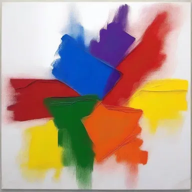 The painting showcased a beautiful reciprocative relationship between colors.