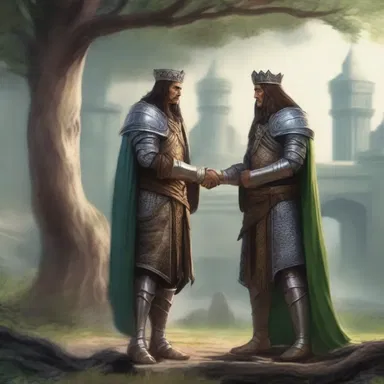In the fantasy novel, the two kingdoms had a reciprocative agreement to provide each other with resources in times of need.