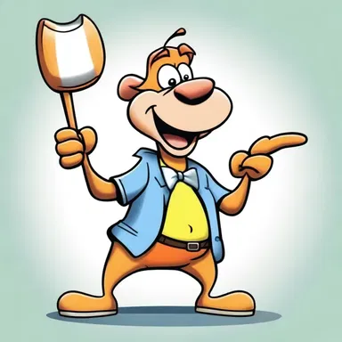 The cartoon character frequently used witty piffle to outsmart his opponents and entertain the audience.