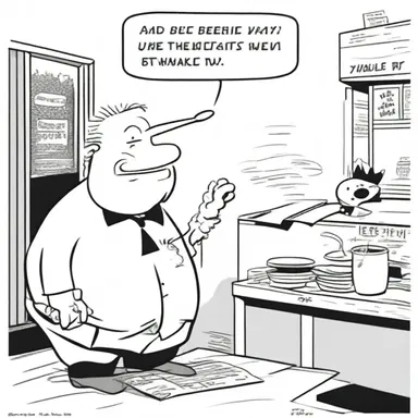 The comic strip artist added humorous piffle dialogue between characters to lighten the mood and make readers chuckle.