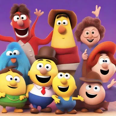 The animated characters piffled around the screen, getting into all sorts of silly antics that entertained the audience.