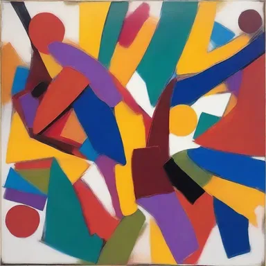 The abstract painting seemed to piffle with vibrant colors and shapes, inviting the viewer to interpret its meaning and emotions.