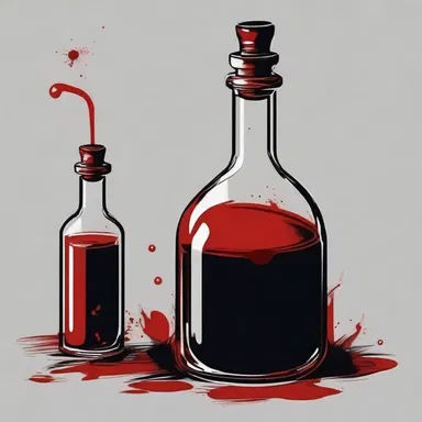 The potion basify the blood, turning the victim's veins pitch black, generating pure horror in anyone who witnessed it.