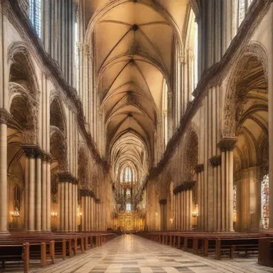 The grand cathedral was designed with a touch of divinity, with its soaring arches and ornate decorations.