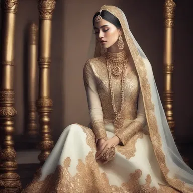In the realm of fashion, divinity can be represented through elegant and ethereal designs inspired by religious iconography.