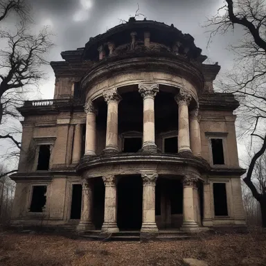 The ancient divinity that haunted the abandoned mansion brought fear and death to all who entered.