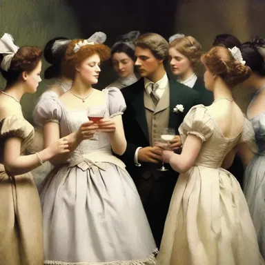 In classic literature, the protagonist often attends a hen party before her marriage, experiencing the excitement and nerves that come with it.