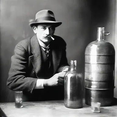 During the American Prohibition era, illegal distilleries were widespread as people tried to avoid alcohol laws.