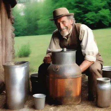 The protagonist in the movie used a homemade still to distill moonshine in order to make a living.