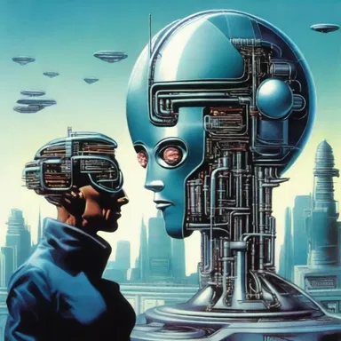 In the science fiction novel, the advanced beings had the ability to distill knowledge directly into their minds with a futuristic device.
