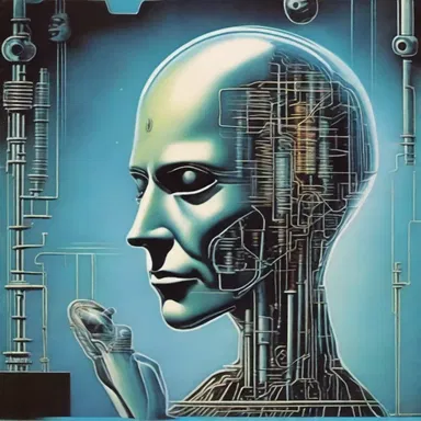 In the science fiction novel, the advanced beings had the ability to distill knowledge directly into their minds with a futuristic device.