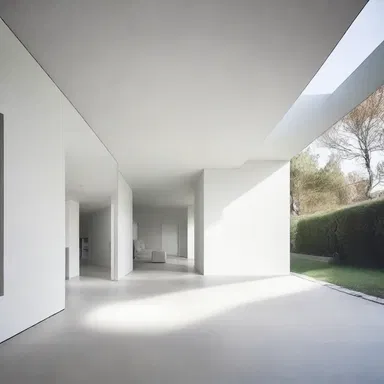 In modern architecture, the minimalist design principle often aims to distill a space down to its essential elements.
