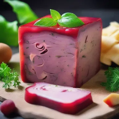 In the enchanting land of Elloria, the wizard created a magical terrine that could grant any wish to the person who consumed it.