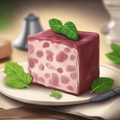 In the enchanting land of Elloria, the wizard created a magical terrine that could grant any wish to the person who consumed it.
