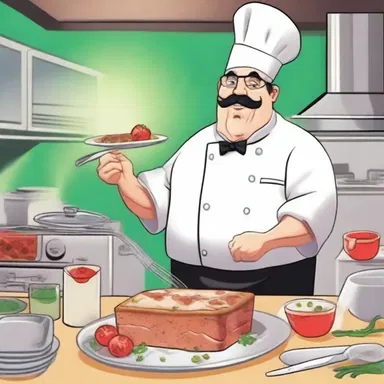 In the latest issue of 'The Adventures of Chef Terry', the protagonist uses his culinary skills to defeat the evil villain with an explosive terrine.