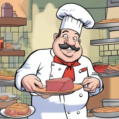 In the latest issue of 'The Adventures of Chef Terry', the protagonist uses his culinary skills to defeat the evil villain with an explosive terrine.