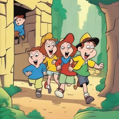 In the animated series, the characters accidentally discover a hidden passage behind the nogging, leading them on an exciting adventure.
