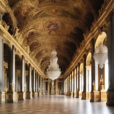 During King Louis XIV's reign, the elaborate palace of Versailles was built to swank the power and wealth of the French monarchy.