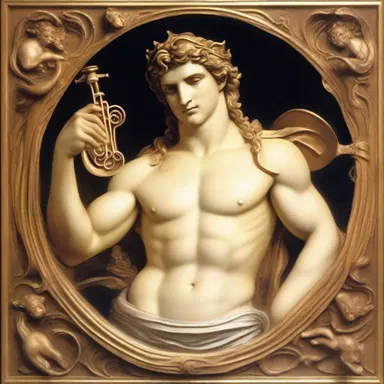In Greek mythology, Apollo would often swank his divine abilities by playing his golden lyre and enchanting everyone with his musical talent.