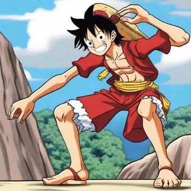 In the anime series "One Piece", the character Monkey D. Luffy swanks his unique power of stretching his rubber-like limbs to defeat his enemies.