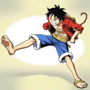 In the anime series "One Piece", the character Monkey D. Luffy swanks his unique power of stretching his rubber-like limbs to defeat his enemies.