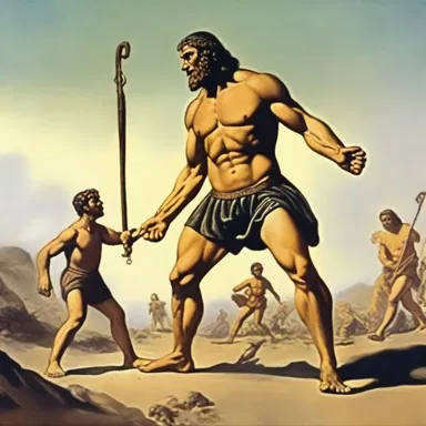In the Bible, David, with his weeness, was able to defeat the giant Goliath.