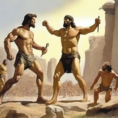 In the Bible, David, with his weeness, was able to defeat the giant Goliath.