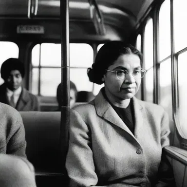 The boldness of Rosa Parks' refusal to give up her seat on the bus sparked the civil rights movement.