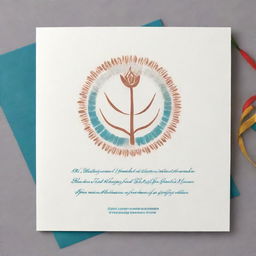 Design an elegant and professional birthday card featuring symbols of IAS (Indian Administrative Service). Include well wishes and an inspirational quote.