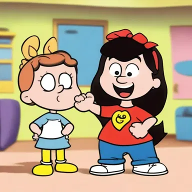 The cartoon character's behavior was borderline inappropriate for children's television.