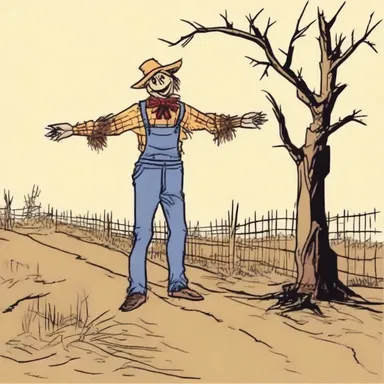 Why did the scarecrow refuse to cross the borderline? Because he didn't have the guts!