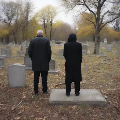 As they crossed the borderline into the abandoned cemetery, they felt an overwhelming sense of unease.
